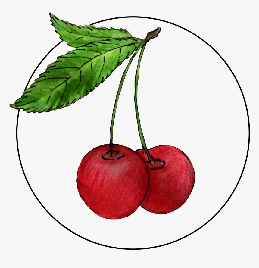 Attribute Motif Cherries - Cherry, HD Png Download