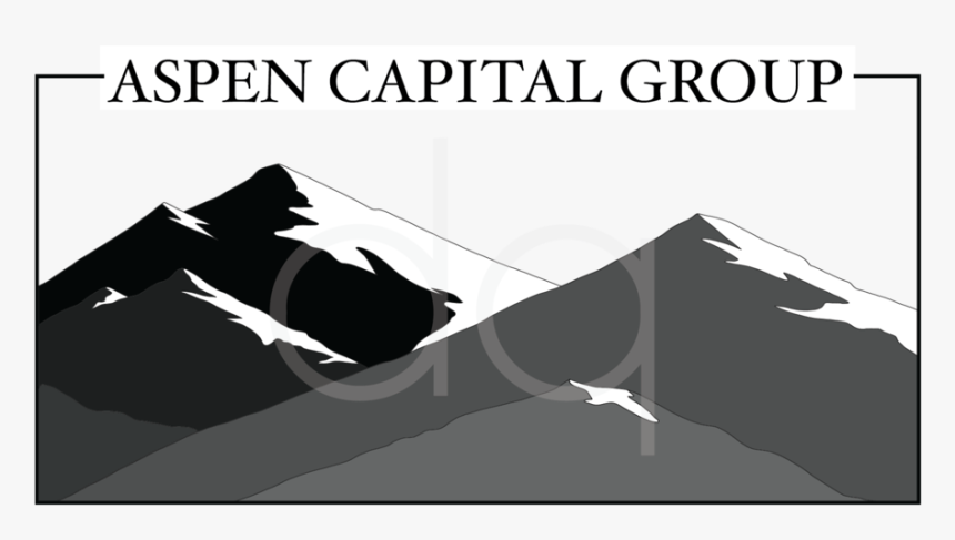 Aspen Capital Bw Mountains - Illustration, HD Png Download