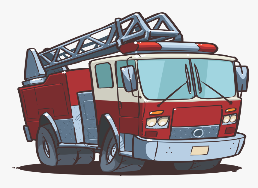 Fire Truck Siluet Png, Transparent Png