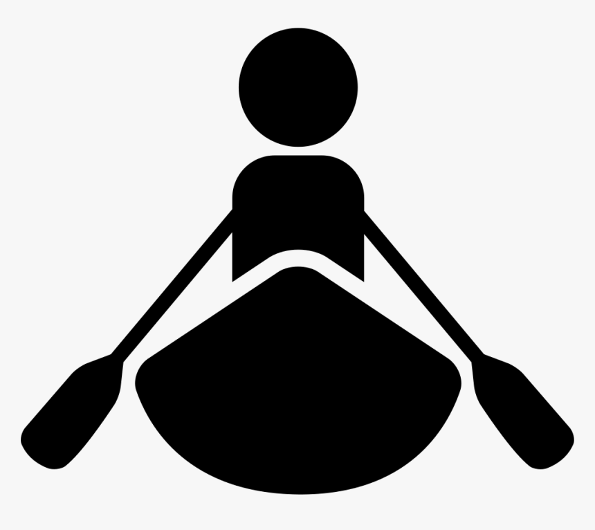Canoe Clipart Double Kayak - Rowing Svg, HD Png Download