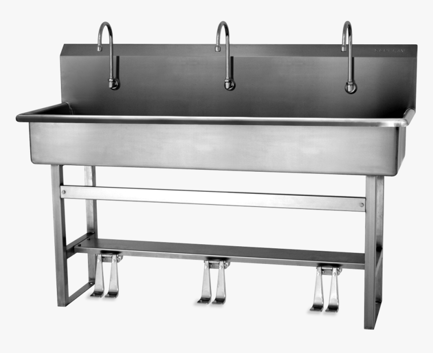 3 Station Wash Sink, HD Png Download