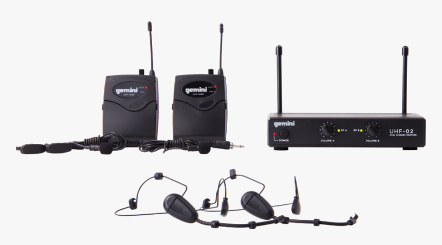 Uhf-dual Headset/lav Mic - Wireless, HD Png Download