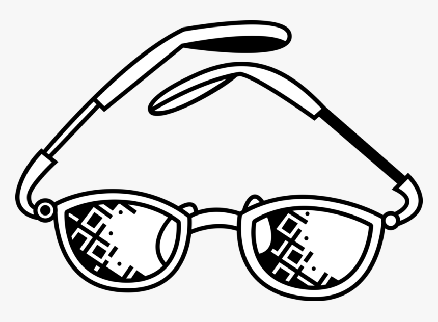 Vector Illustration Of Reading Glasses Eyeglasses To - Line Art, HD Png Download