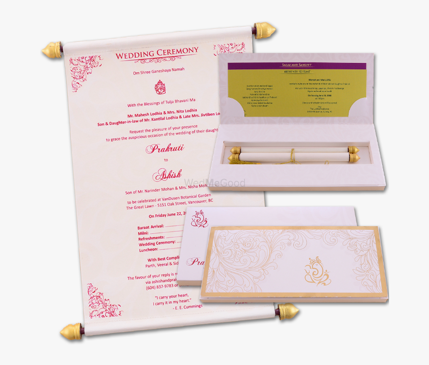 Online Wedding Card, HD Png Download