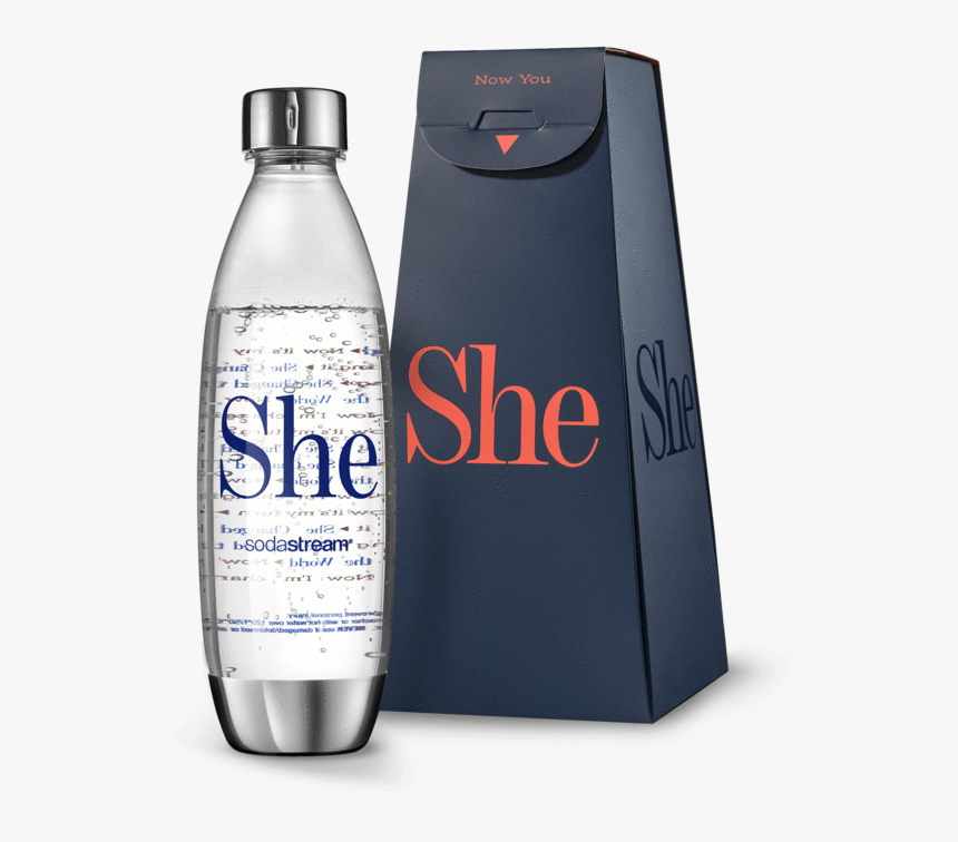 ״she״ Women S Day Bottle - International Women's Day, HD Png Download