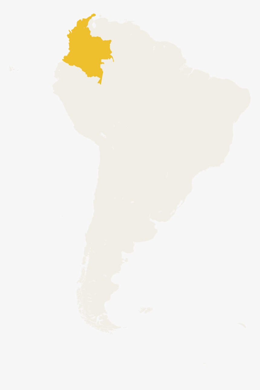 Colombia - South America Heightmap, HD Png Download
