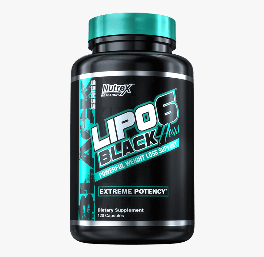 Lipo 6 Black Hers 120 Caps, HD Png Download