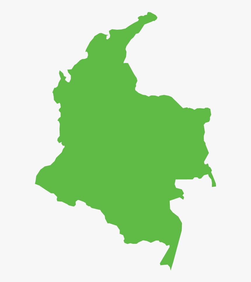 Colombia Map Black, HD Png Download