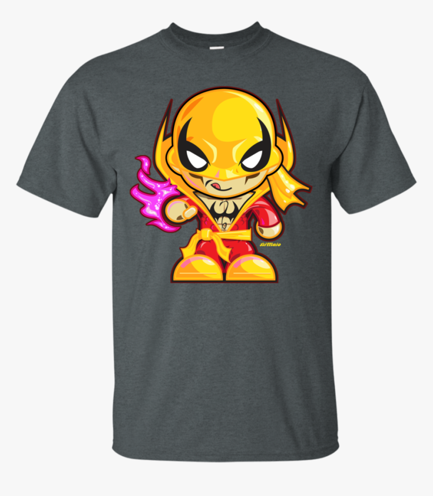 Classic Iron Fist Chibired Luke Cage T Shirt & Hoodie - T-shirt, HD Png Download