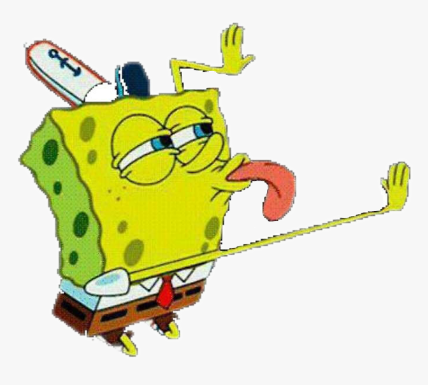 Spongebob Licking His Lips