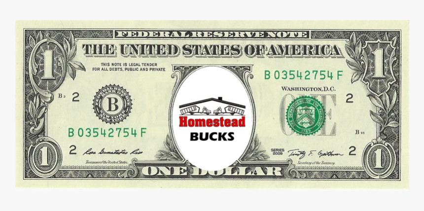 Homestead Bucks Referral Rewards - Dollar Bill, HD Png Download