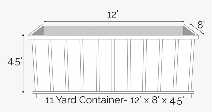 11 Yard Dumpster - Architecture, HD Png Download