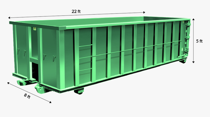 30 - 15 Yard Roll Off Container, HD Png Download