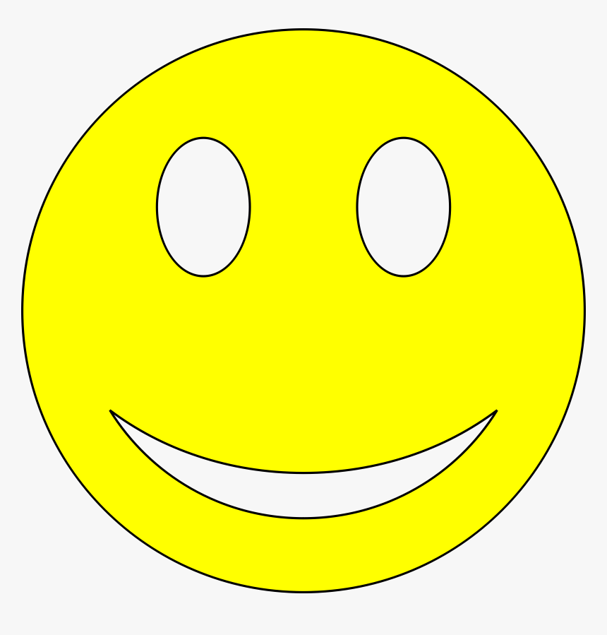 Google Clipart Smiley Face - Yellow Color Smiley Clipart, HD Png Download