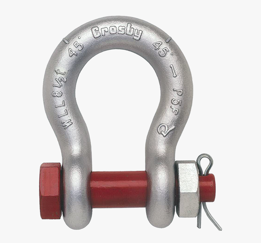 Crosby G-2130 Galvanized Bolt Type Anchor Shackles - G2130 Crosby Shackle, HD Png Download