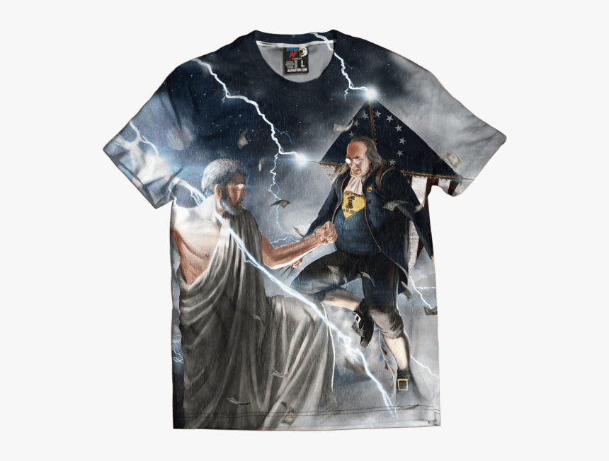 Ben Franklin Vs - Ben Franklin Vs Zeus, HD Png Download