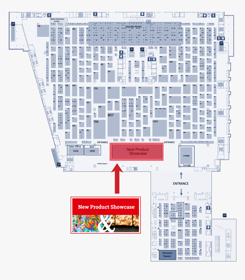 Featured Products Showcase Map - Floor Plan, HD Png Download