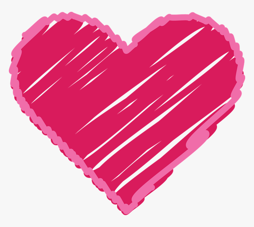Clipart Heart Scribble - Heart, HD Png Download