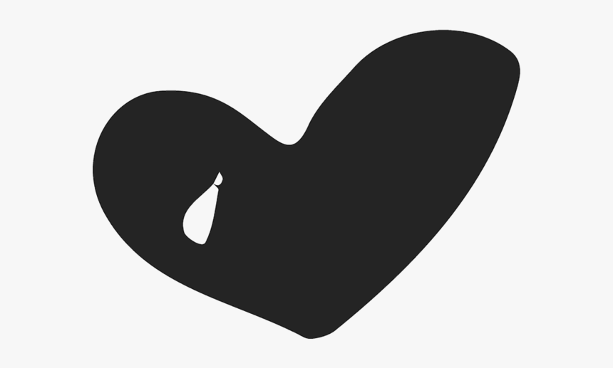 Bold Asymmetrical Heart Stamp - Heart, HD Png Download