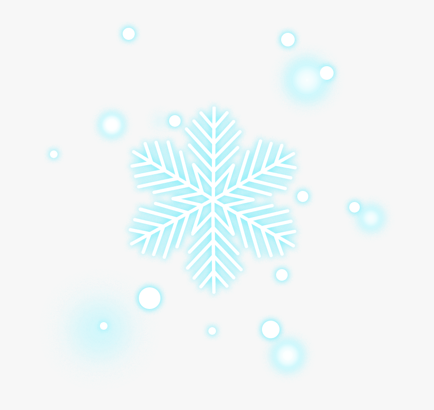 #snow #snowflake #flake #starlight #luminous #effect - New Year Decoration 2020, HD Png Download