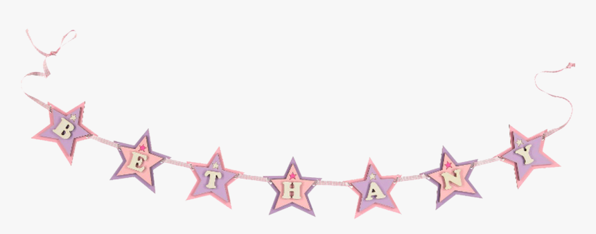 Star Garland Background Png - Orange Cake Smash, Transparent Png