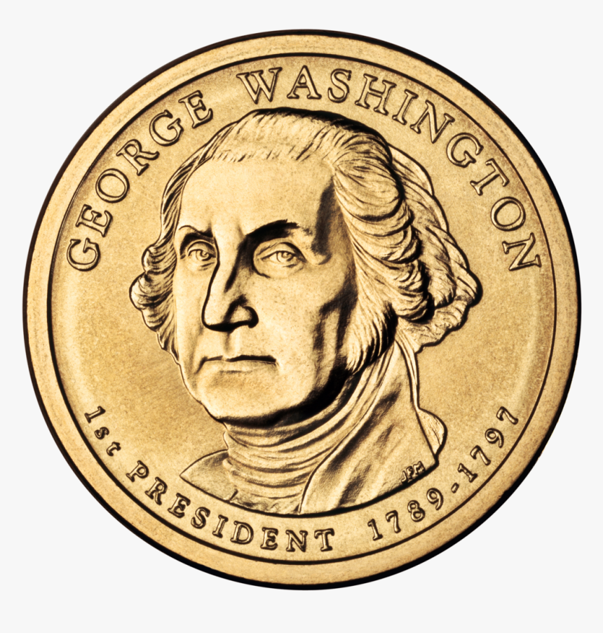 George Washington Dollar Coin, HD Png Download