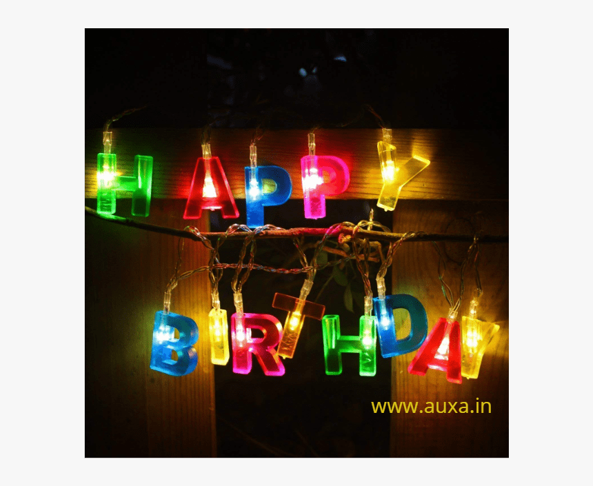 Happy Birthday Led - Lighting Decoration For Birthday Party, HD Png Download