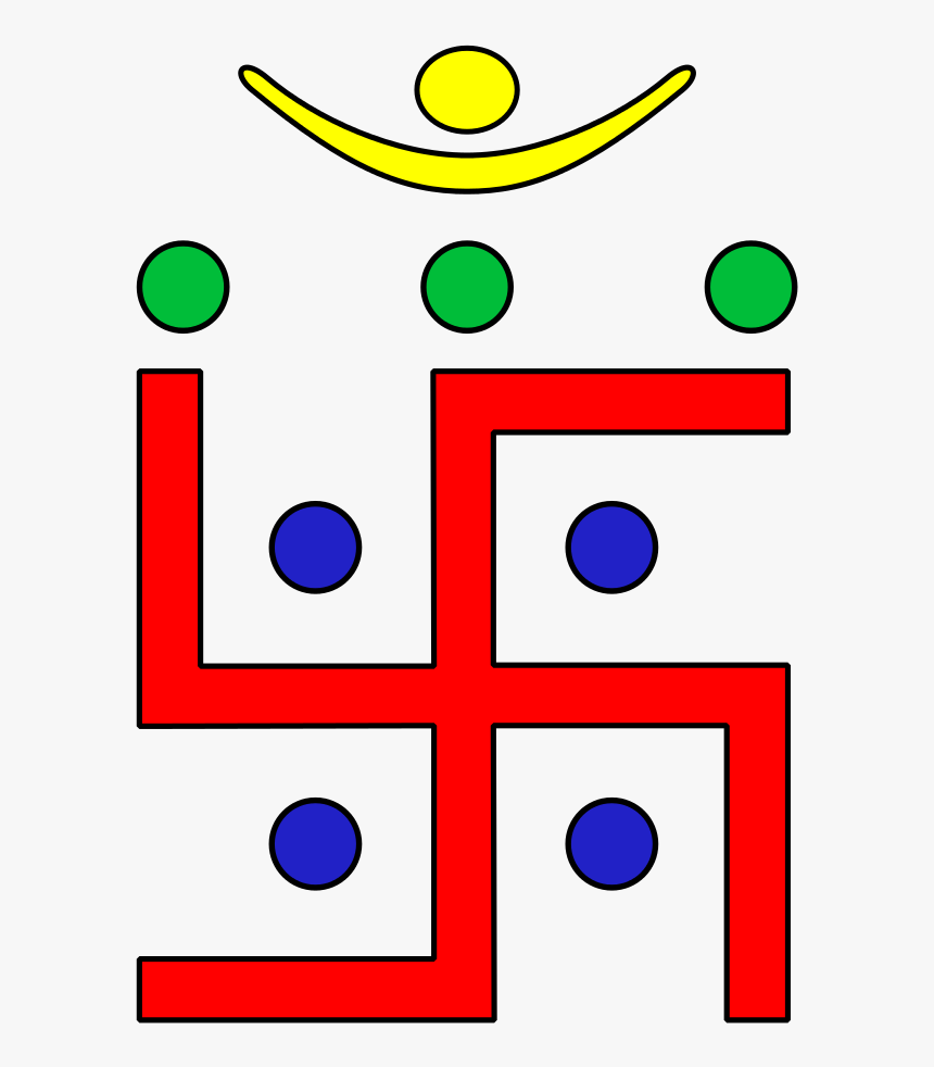 File - Swastik4 - Jain Swastika, HD Png Download