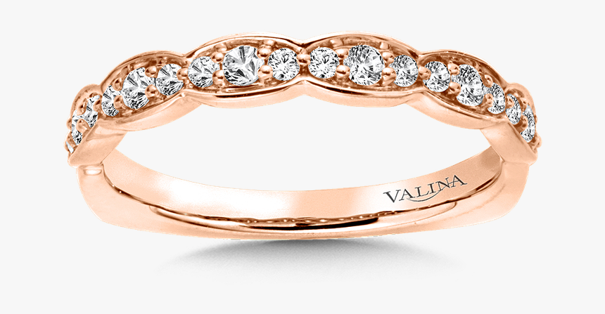 Valina Stackable Wedding Band In 14k Rose Gold - Womans Wedding Band Gold, HD Png Download