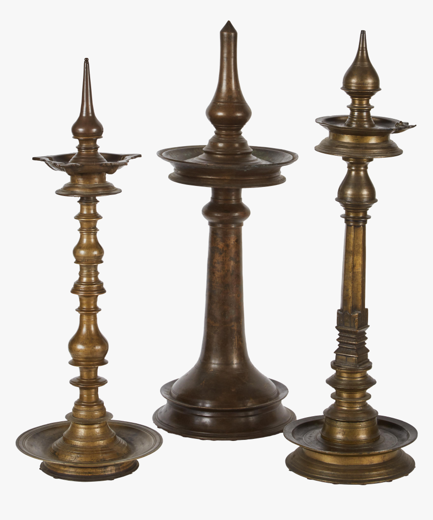Lamp Clipart Temple Lamp - Bronze Antique Indian Oil Lamp, HD Png Download