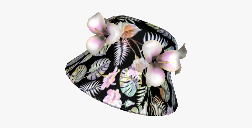 Bucket Hat With Lei Flowers - Moth Orchid, HD Png Download