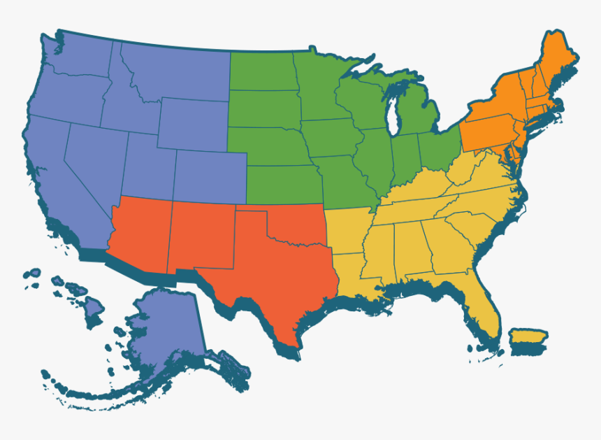 Plant Hero Bug Regions - 7 Us State Regions, HD Png Download
