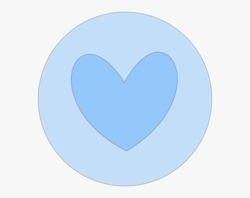 Heart In Circle Blue Svg Clip Arts - Miftahul Huda Pusat, HD Png Download