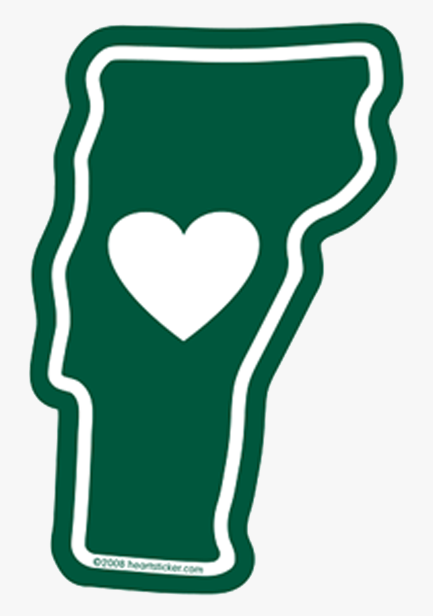 Vt Heart In Vermont Sticker - Vermont Sticker, HD Png Download