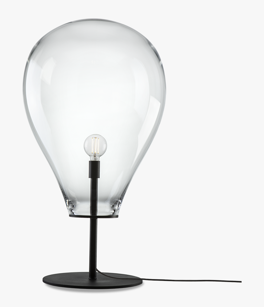 Tim Floor Lamp Large Clear / Black - Light, HD Png Download