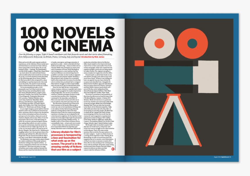 100 Novels On Cinema - Graphic Design, HD Png Download