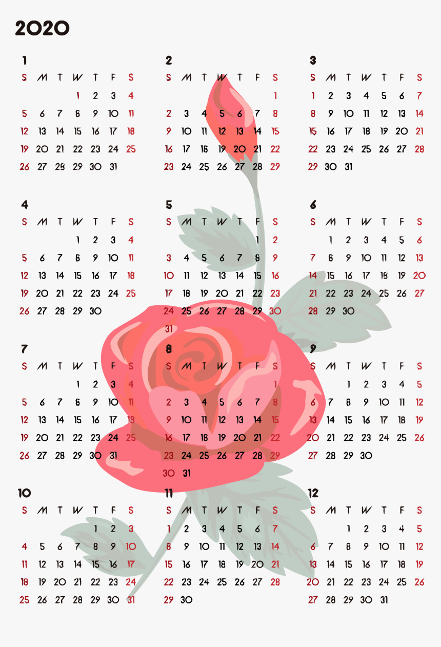 Calendar 2020 Transparent Free Png - Circle, Png Download