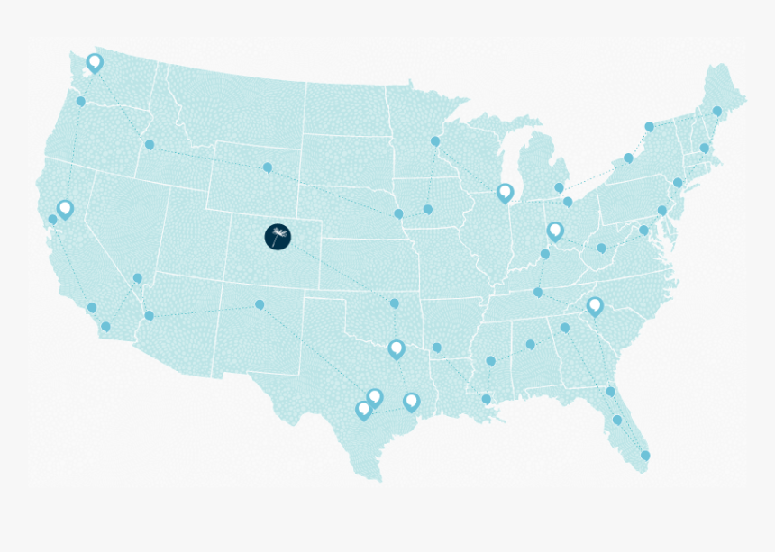 Widewonder Mapoftour - Iowa To California, HD Png Download
