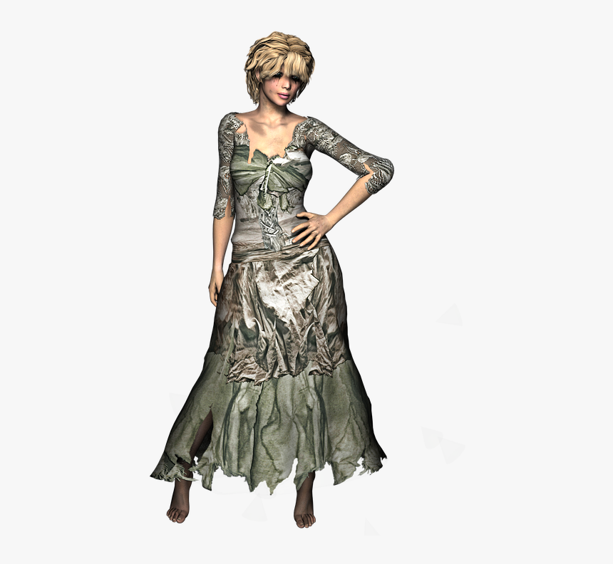 Woman In Rags, HD Png Download