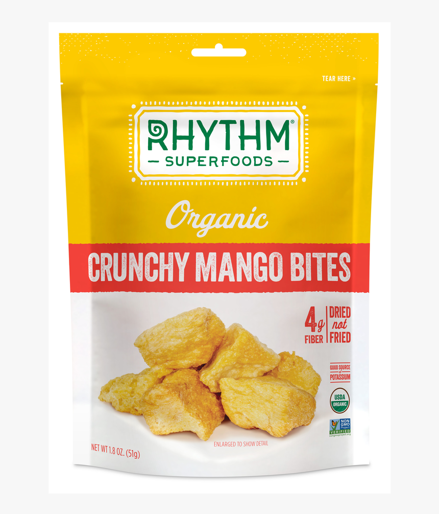 Rhythm Crunchy Mango Bites - Rhythm Superfoods Mango, HD Png Download