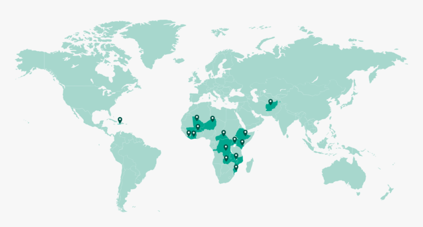 Chr World Map 2019 Dark - Flat World Map Transparent, HD Png Download