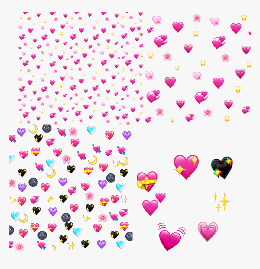 Corazones Png Picsart Icsart - Corazones Emojis Png, Transparent Png