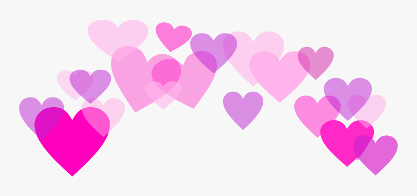 Transparent Heart Crown Png, Png Download