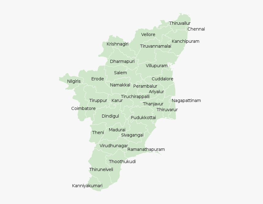 32 District In Tamilnadu, HD Png Download