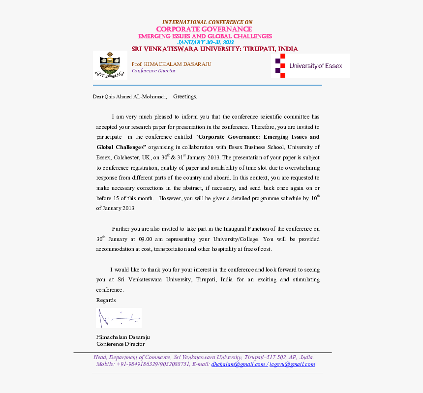 Sv University, HD Png Download