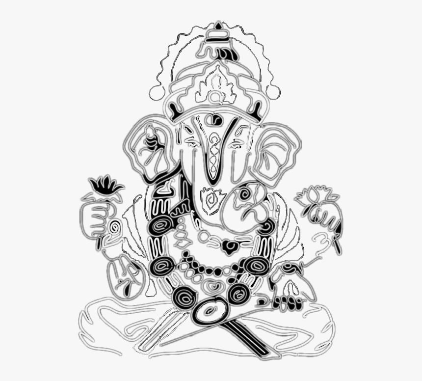 #🙏 #غانيشا #@chiquitacruz #@picsart #ganesha - Cartoon, HD Png Download