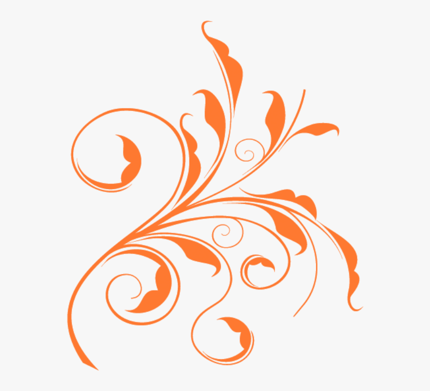 Transparent Orange Swirl Pattern, HD Png Download