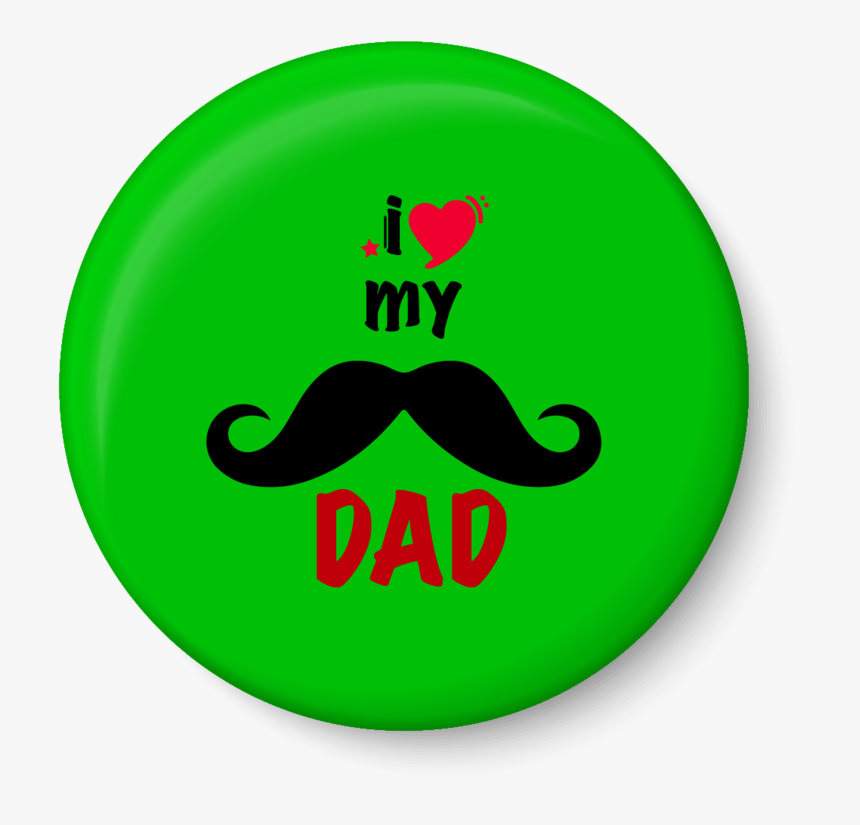I Love My Dad Fridge Magnet - Emblem, HD Png Download