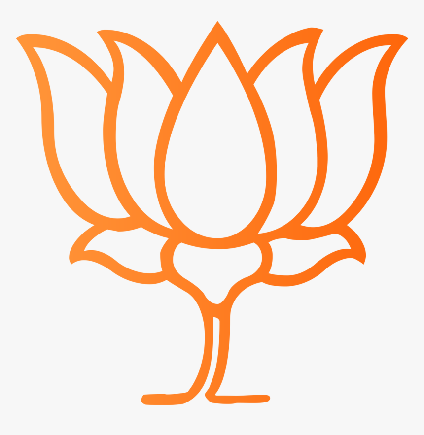 Lotus Clipart Black And White, HD Png Download