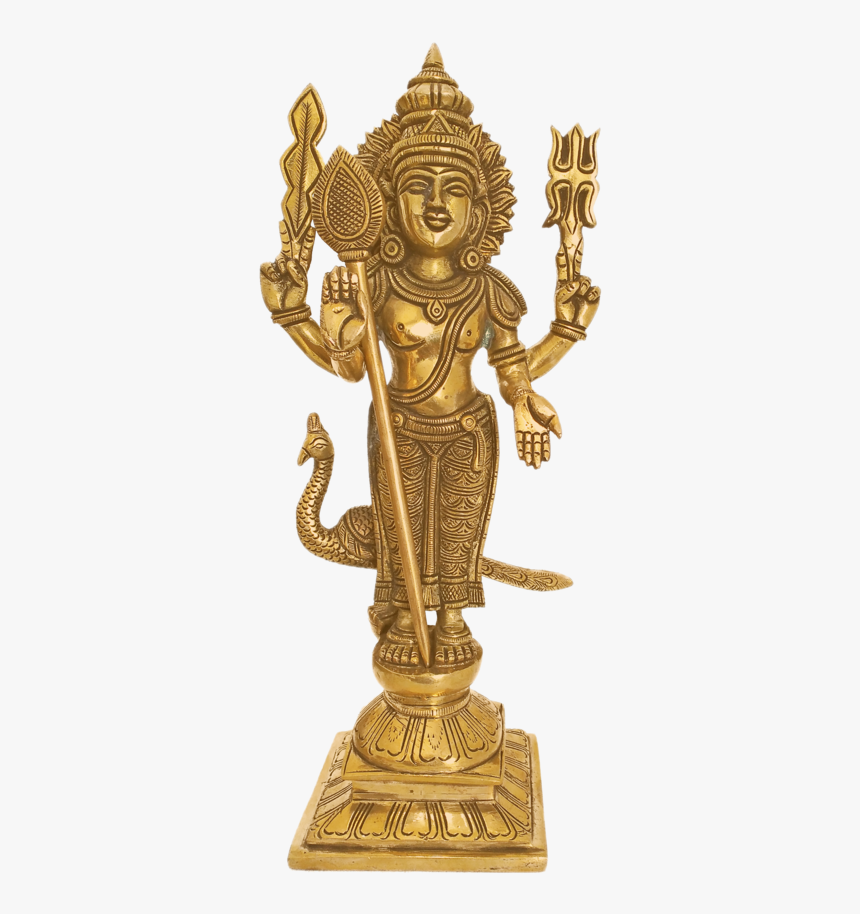 Brass Blessing Lord Velan Statue, 4 X 12 Inch, Vgo - Bronze Sculpture, HD Png Download